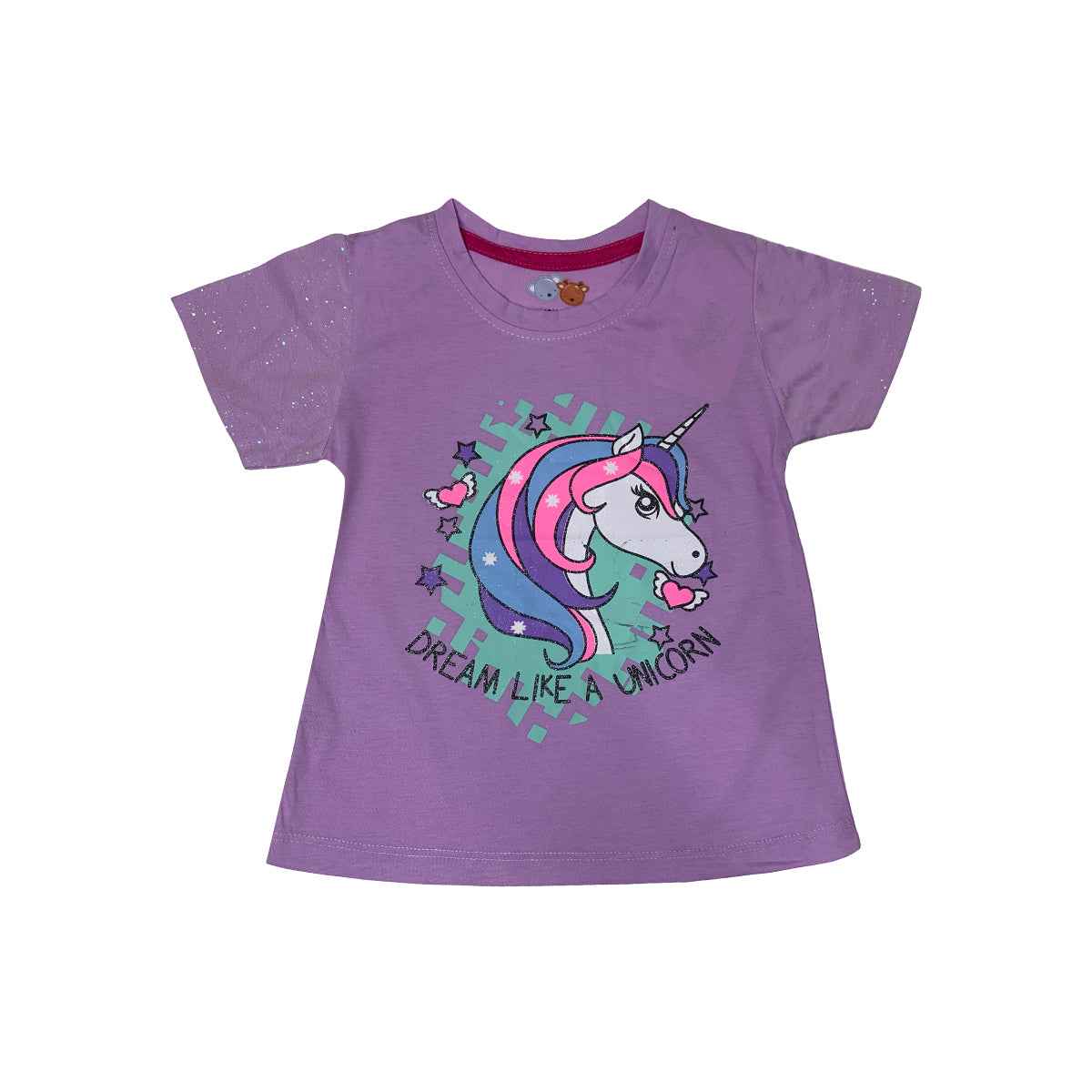 Girls Unicorn Print T-Shirt - Dream Like A Unicorn A-1612