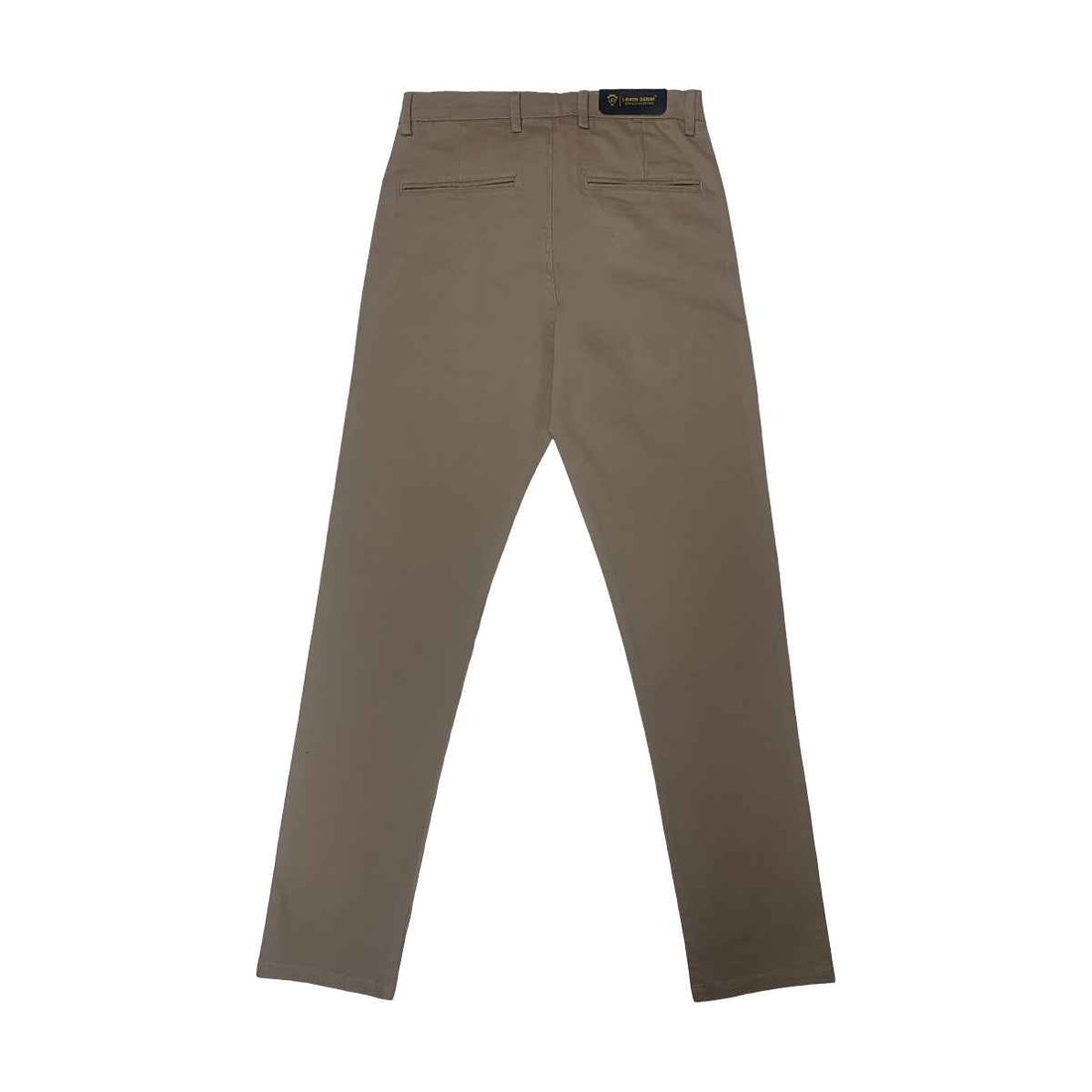Beige Cotton Chino A-3448 - Solid Colour Cotton Pants