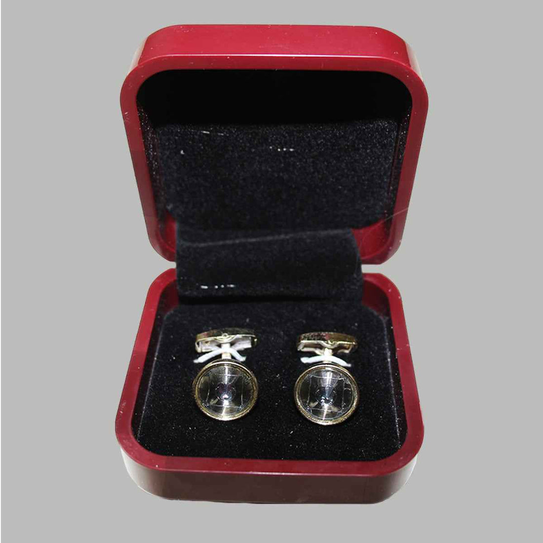 Metal Multi Textyred Cufflinks (A-3564)