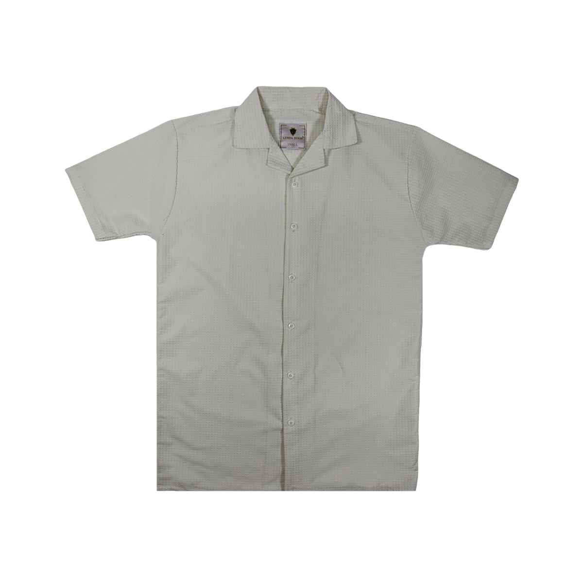 Bubble Fabric Half Sleeves Shirt (Lt-46-A-3551)