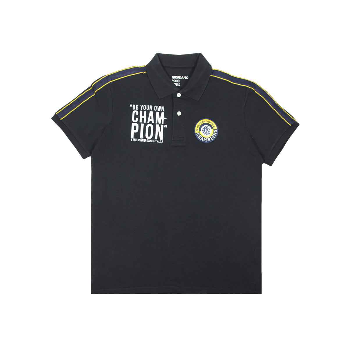 Mens Embroidered Contrast Polo (A-3458)