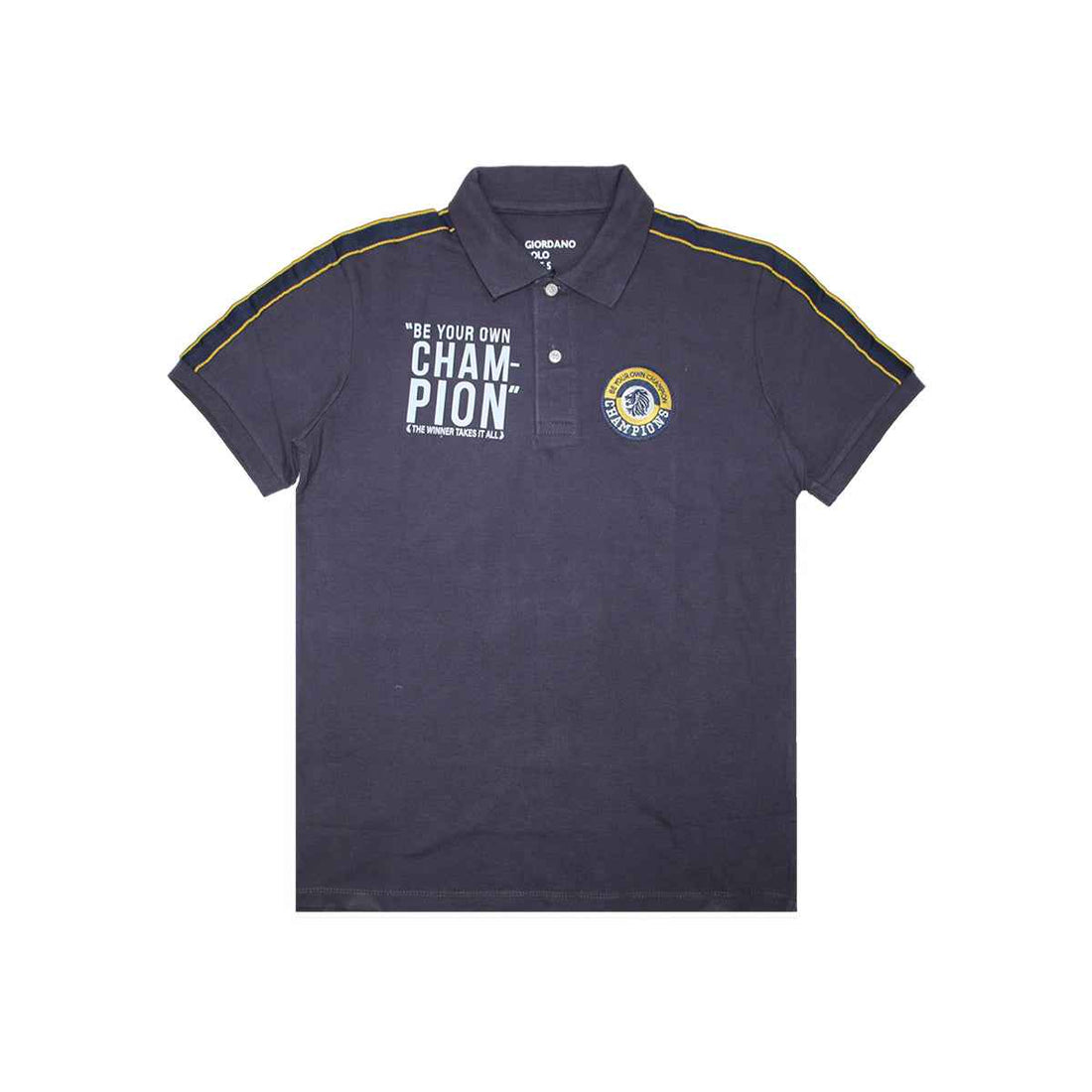 Mens Embroidered Contrast Polo (A-3458)