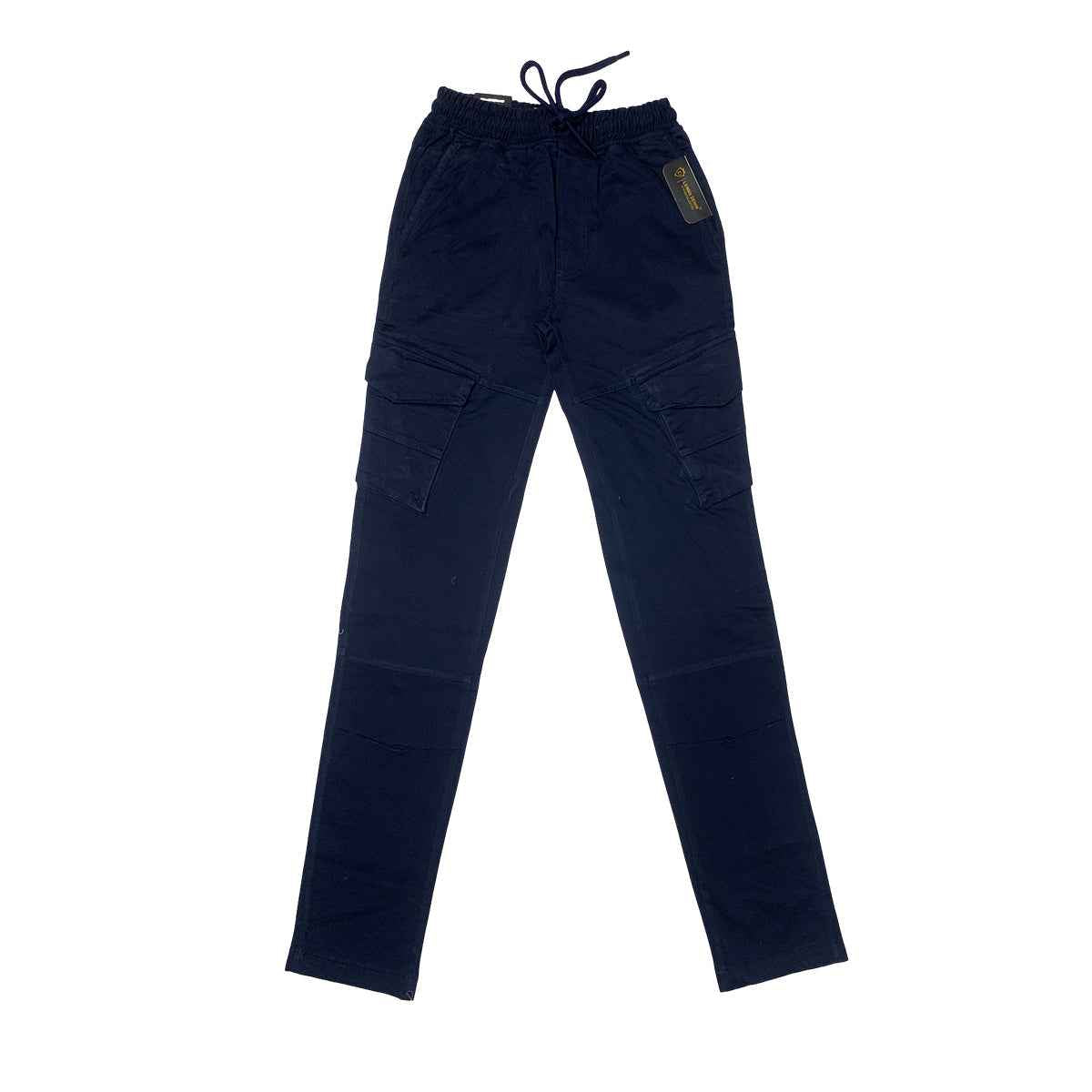 Straight Cargo Trousers - Open Button Style (A-2515)
