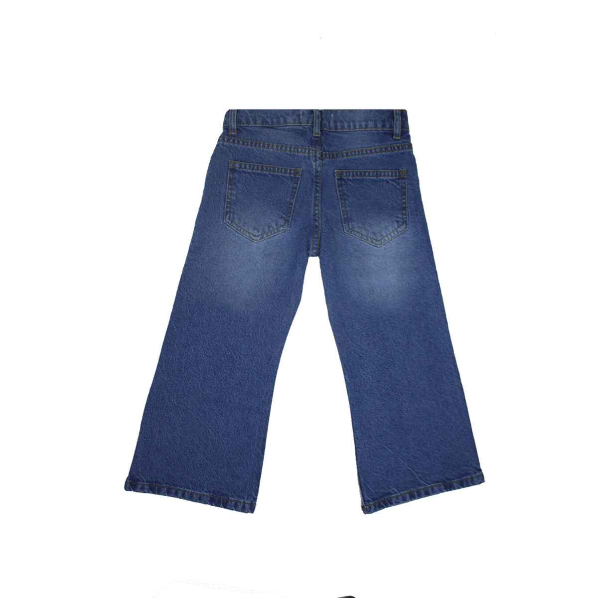Girls Embroidered Denim Jeans A-3313 - Stylish Kids Fashion