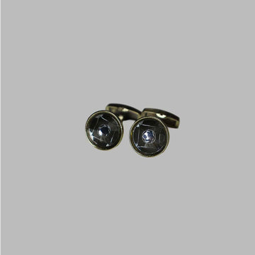 Metal Multi Textyred Cufflinks (A-3564)