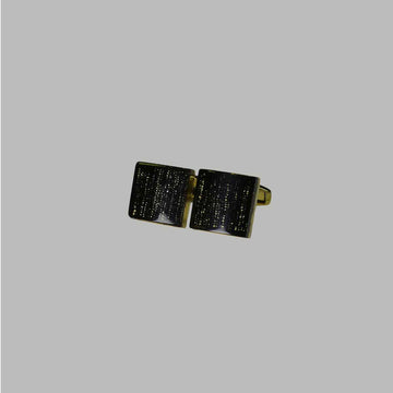 Black Sqaure Textured Cufflinks (A-3553)