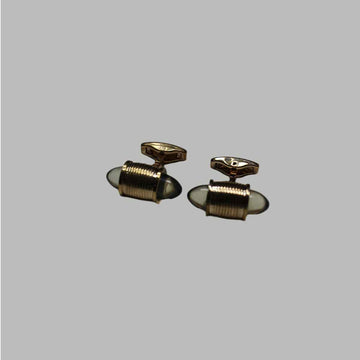 Golden Spherical Cufflinks (A-3555)