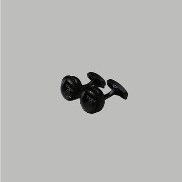 0Black Rolex Design Round Cufflinks (A-3556) - LEMON DENIM