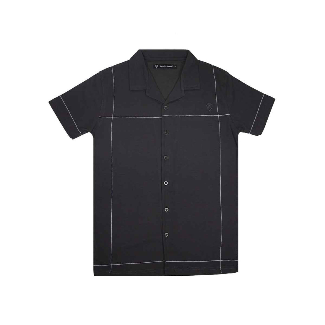 Mens Front Open Cuban Collar Casual Shirt (A-3403)
