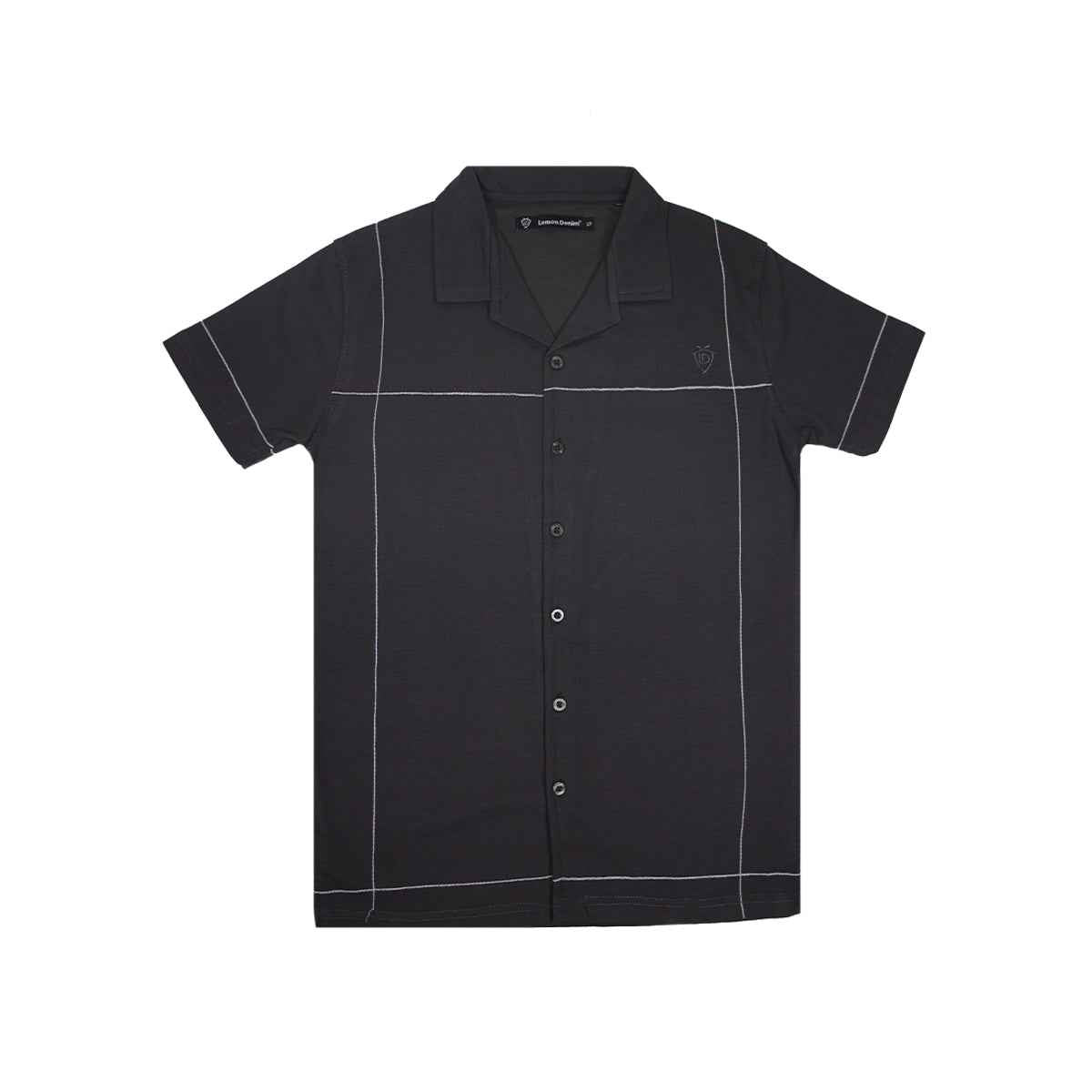 Mens Front Open Cuban Collar Casual Shirt (A-3403)