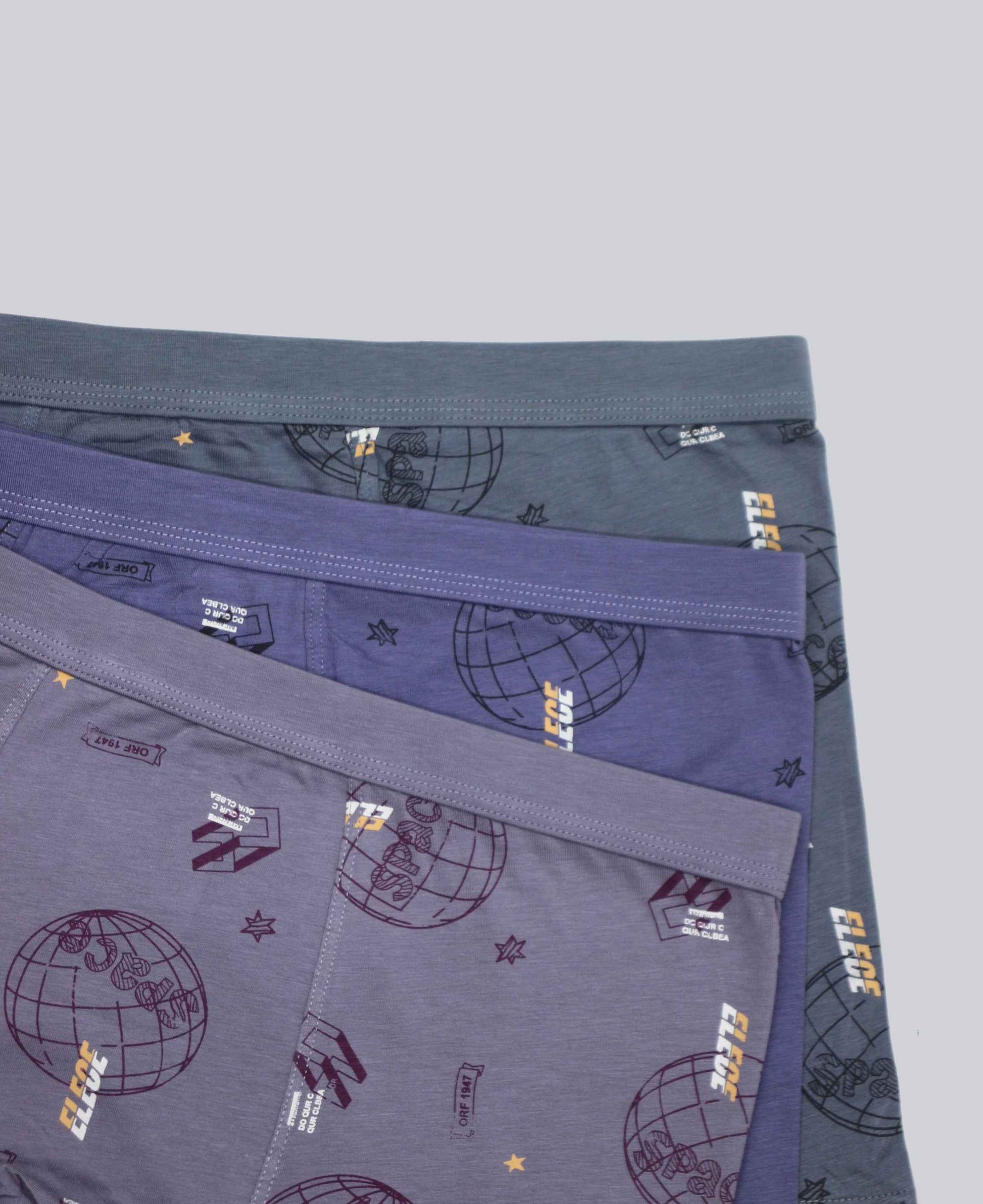 Pack of 3 World Print Boxer Pack A-2972