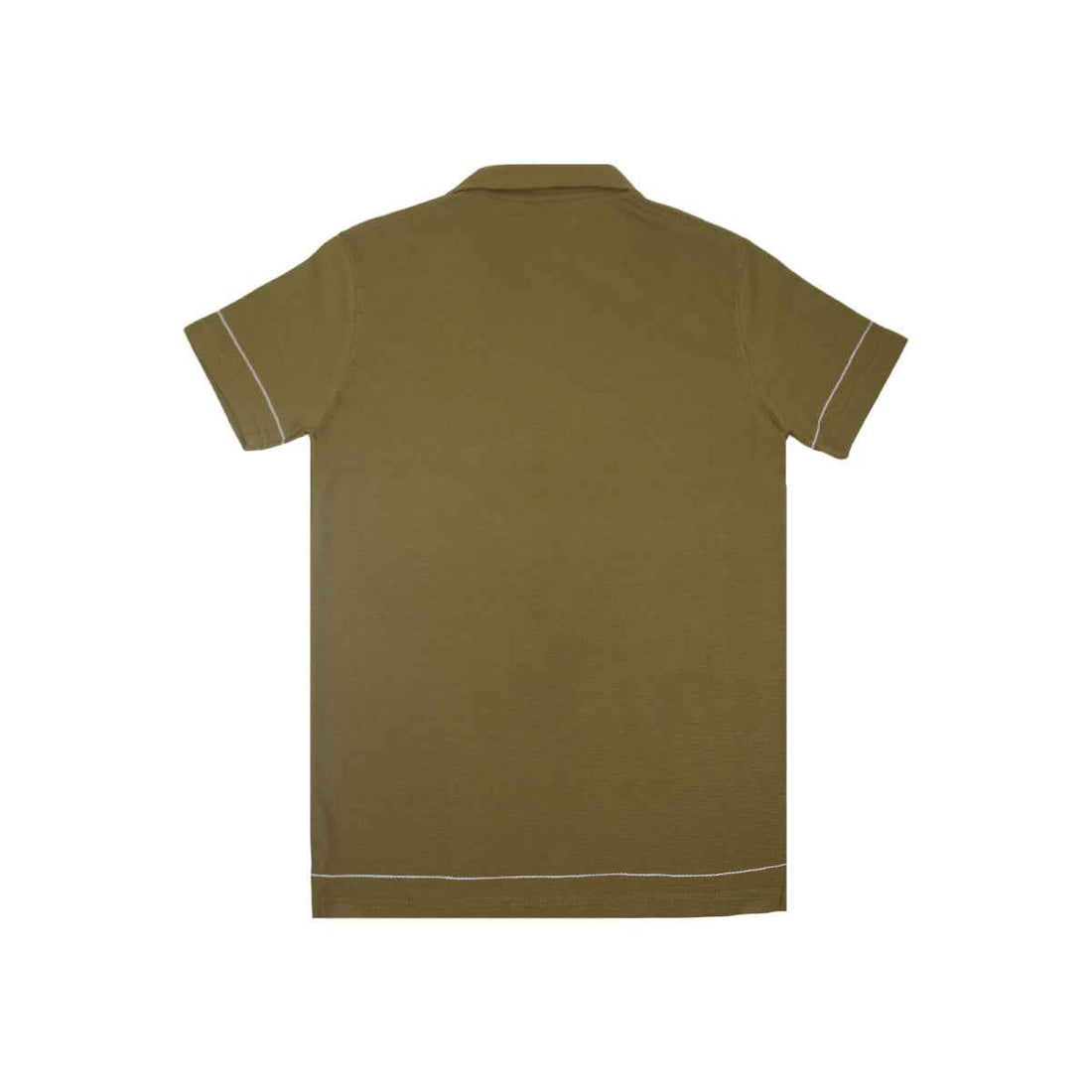 Mens Front Open Cuban Collar Casual Shirt (A-3404)