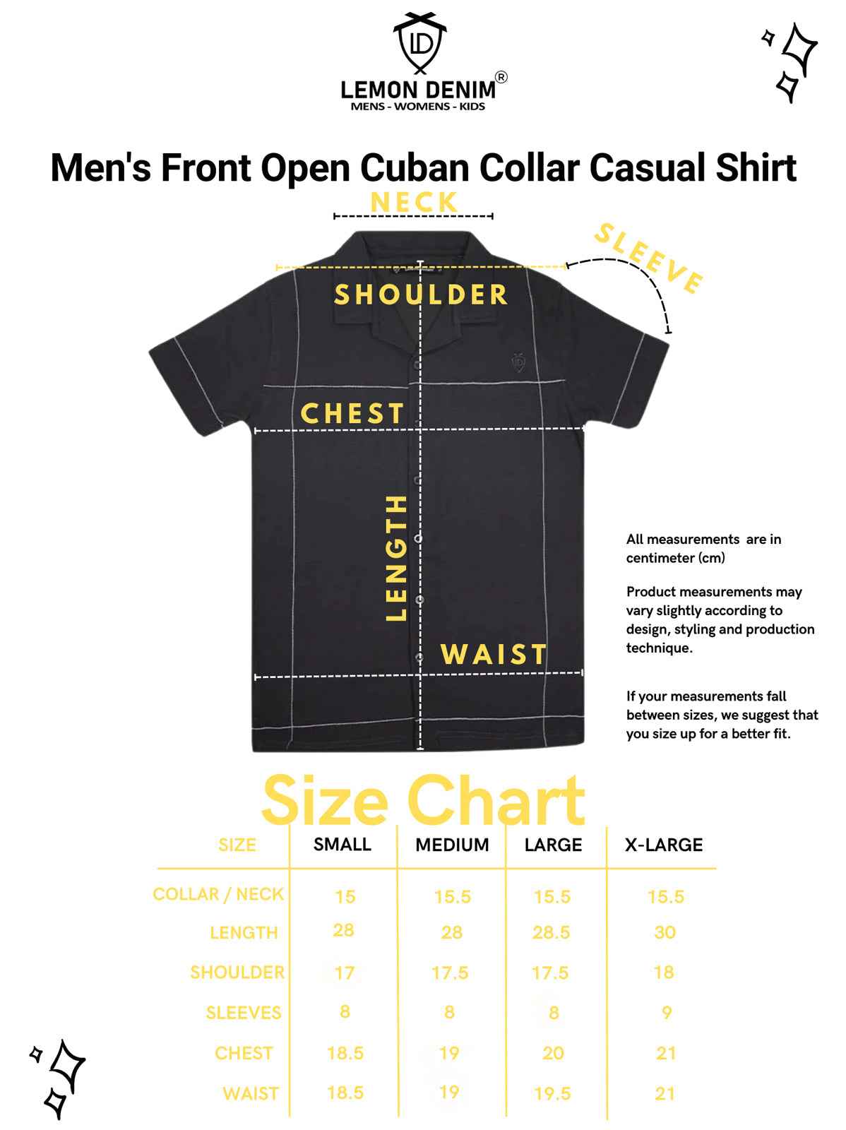 Mens Front Open Cuban Collar Casual Shirt (A-3403)