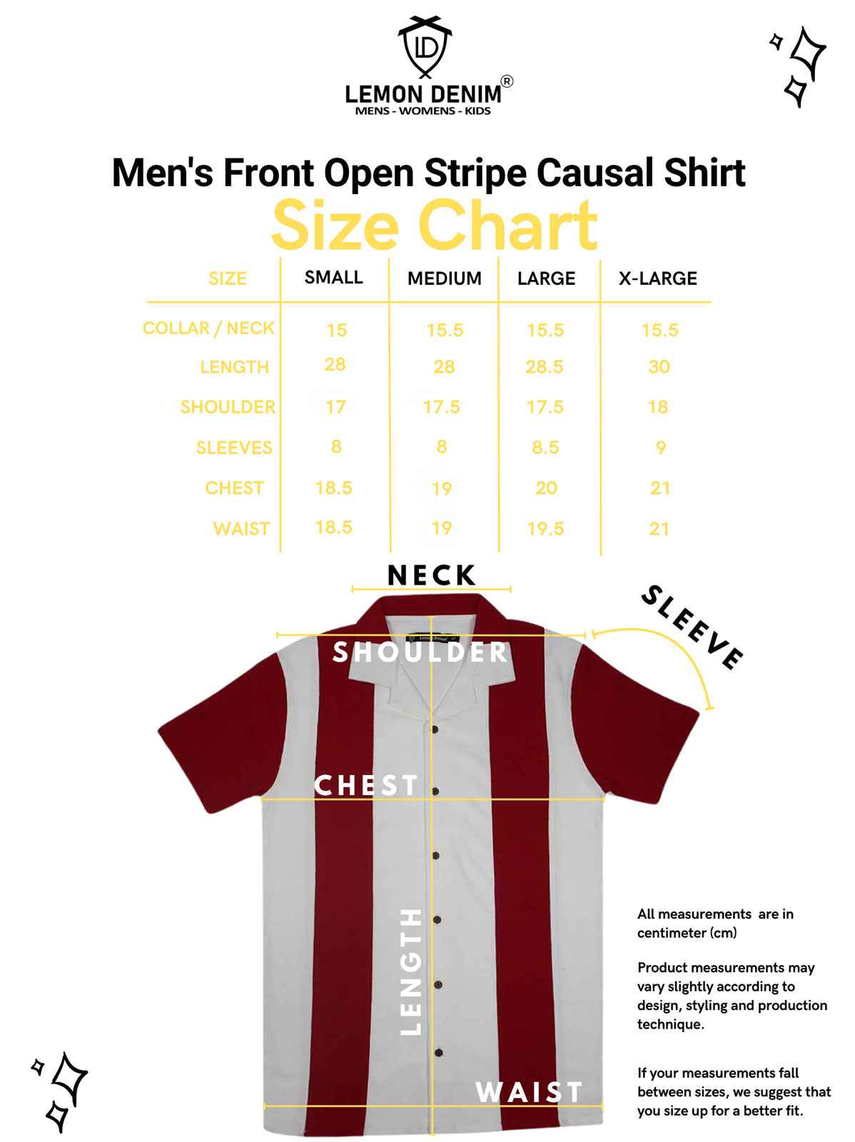 Mens Front Open Stripes Casual Shirt (A-3400)