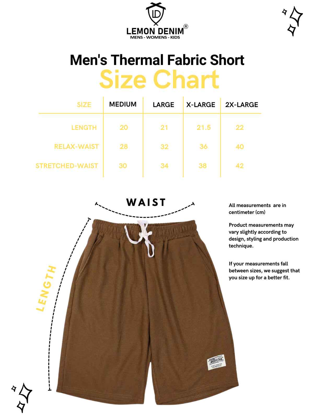 Mens Thermal Fabric Short (A-3251)