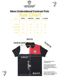 Mens Embroidered Polo Shirt A-3459 with Contrast Design - Stylish Men's Embroidered Polo Shirt