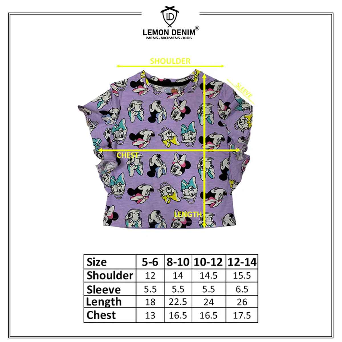 GIRLS PRINTED T-SHIRT (A-1730)