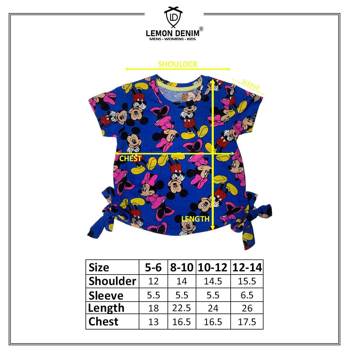 Girls Printed T-Shirt D09 A-1732 - Stylish & Trendy Design