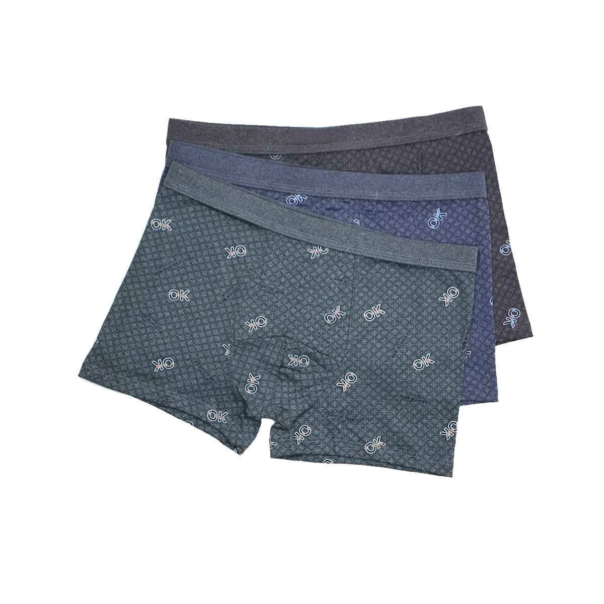 OK Boxer Pack of 3 - Stylish and Comfortable A-2971 Underwear Set