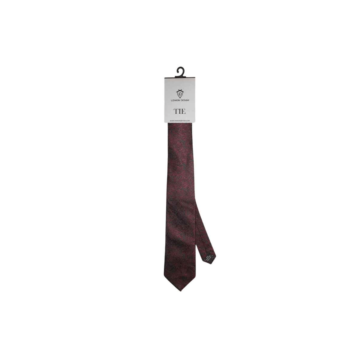 Maroon Designer Self Tie (A-3462) - LEMON DENIM