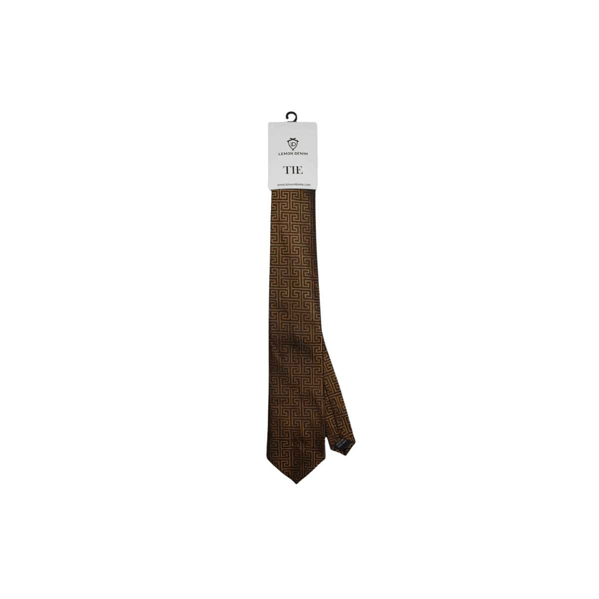 Brown Designer Self Tie (A-3510) - LEMON DENIM