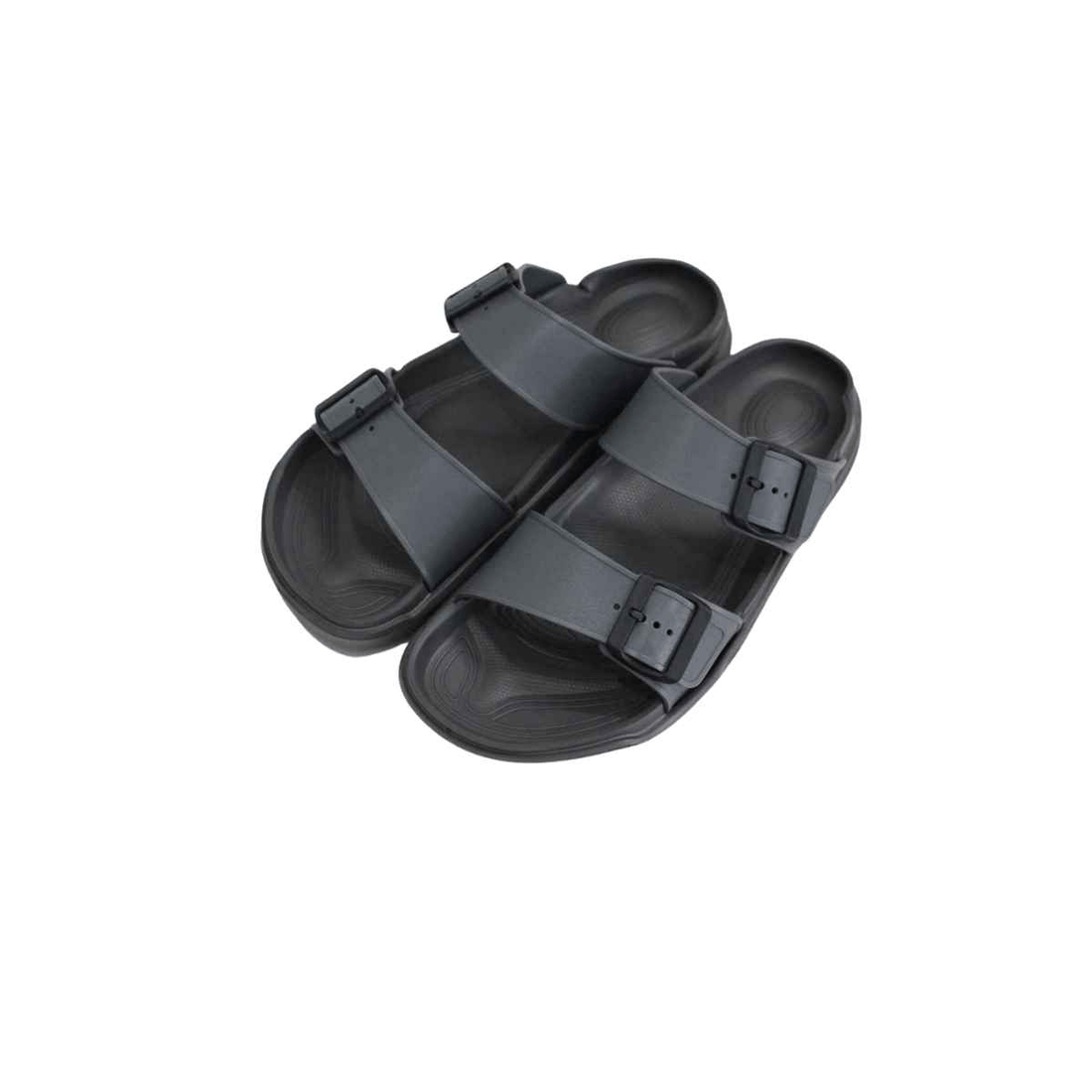 Black Designed slipper (A-2428) - LEMON DENIM