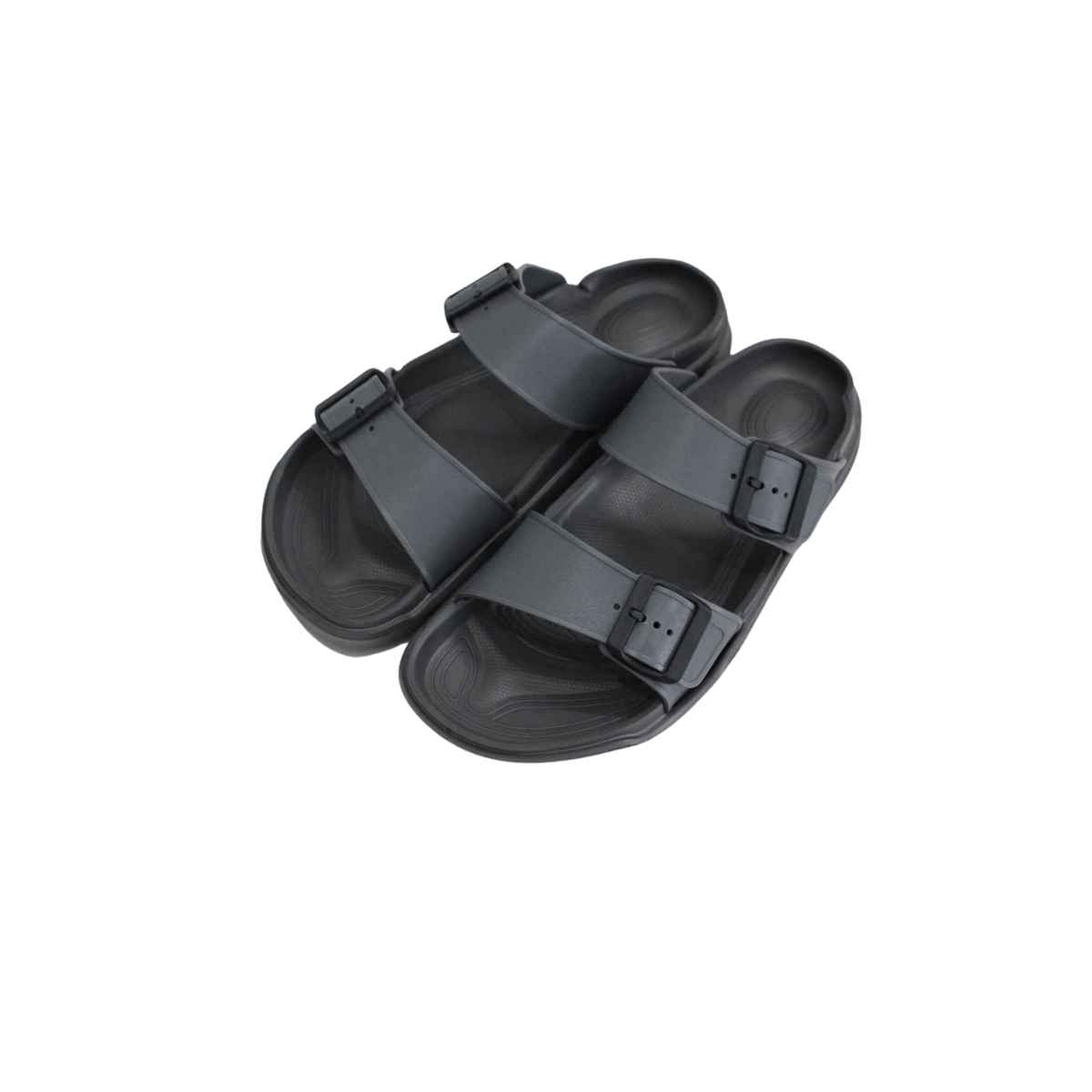 Black Designed slipper (A-2428) - LEMON DENIM