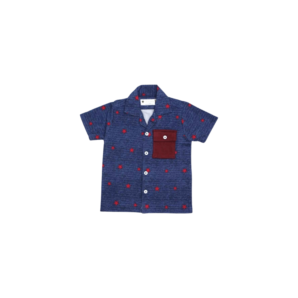 Kids Cotton Co-Ord Set with Printed Design for Children A-2726/27 - LEMON DENIM