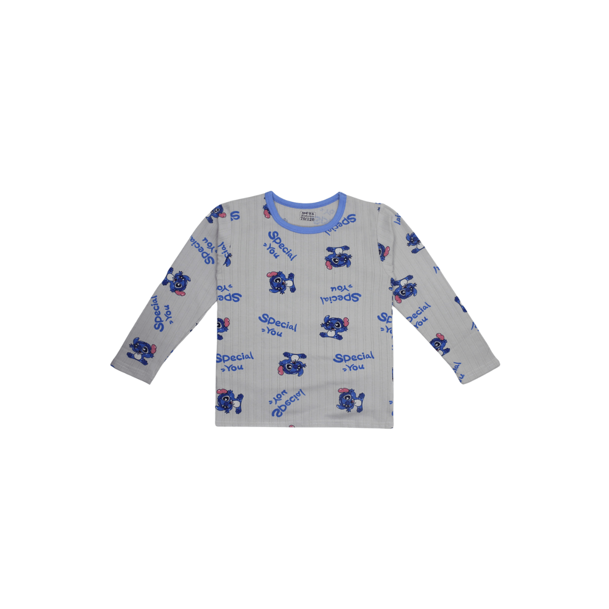 Fone Kids Printed Suit 2420 - LEMON DENIM