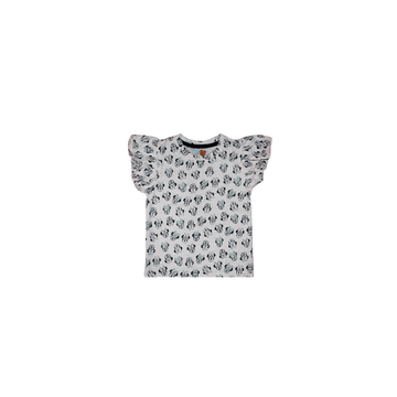 Girls Printed T-shirt - LEMON DENIM