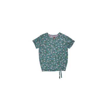 Girls Printed T-shirt - LEMON DENIM