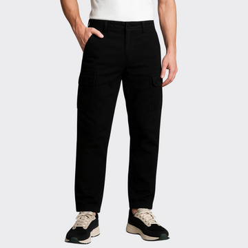 Relaxed Fit Cargo Pants - A-3577 Cotton Cargo Pant - LEMON DENIM