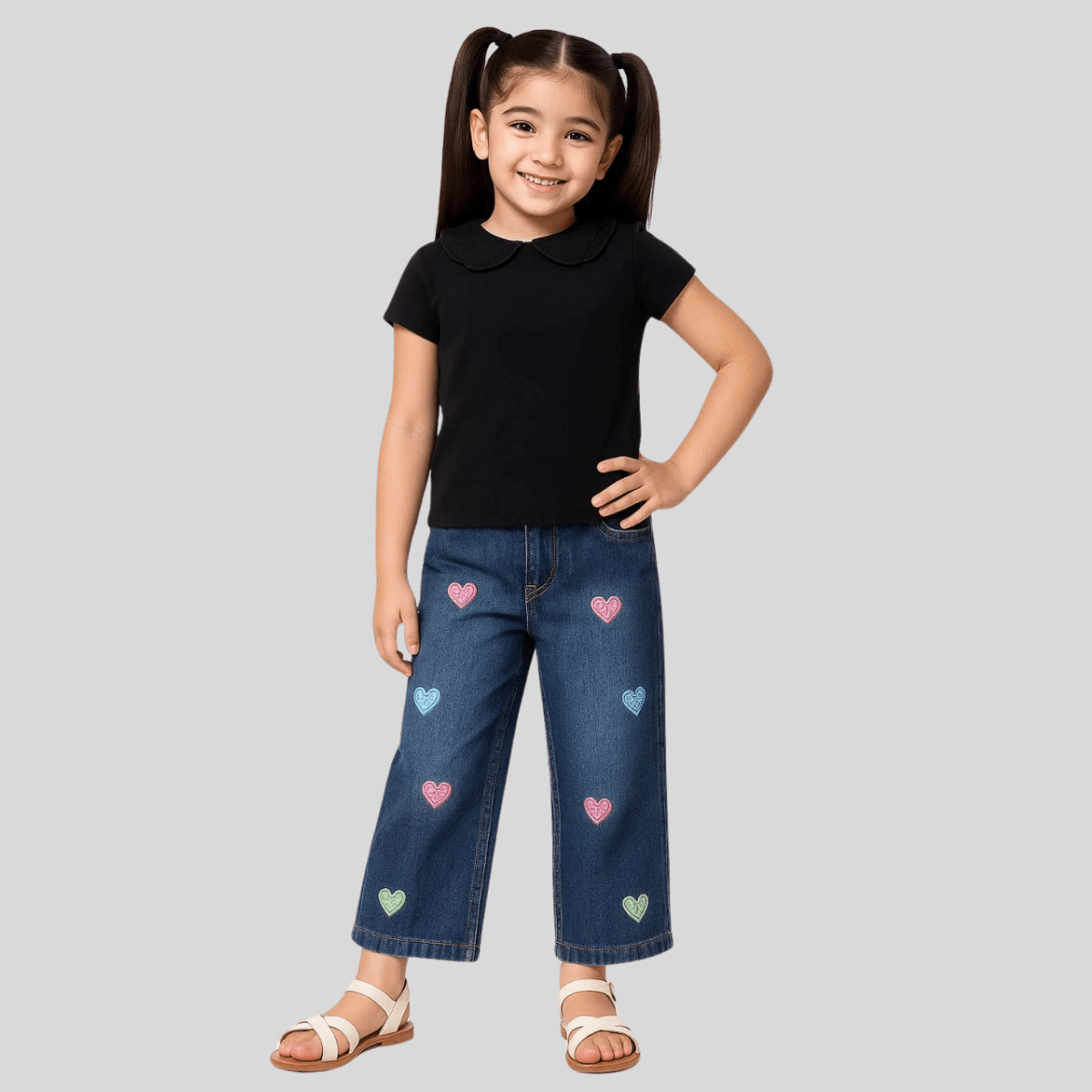 Girls Embroidered Jeans (A-3317)