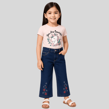 Girls Embroidered Jeans (A-3315)