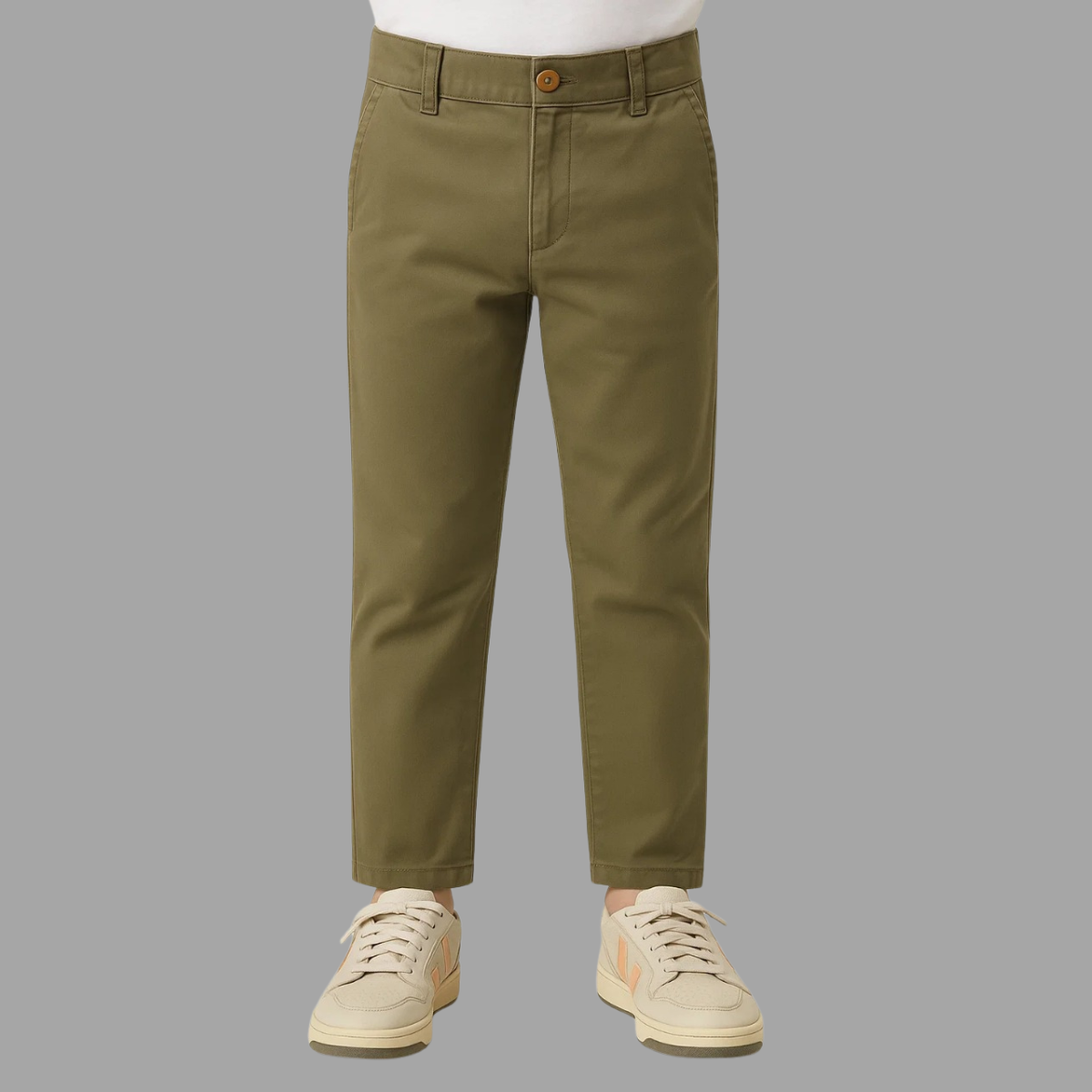 Kids Cotton Cheenos (A-2838) - LEMON DENIM