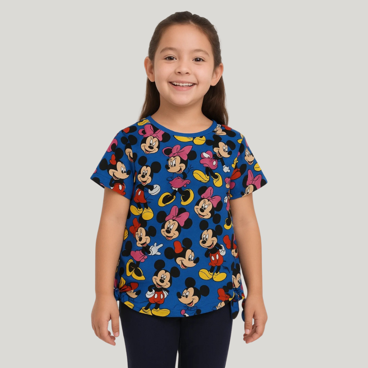 Girls Printed T-Shirt D09 A-1732 - Stylish & Trendy Design