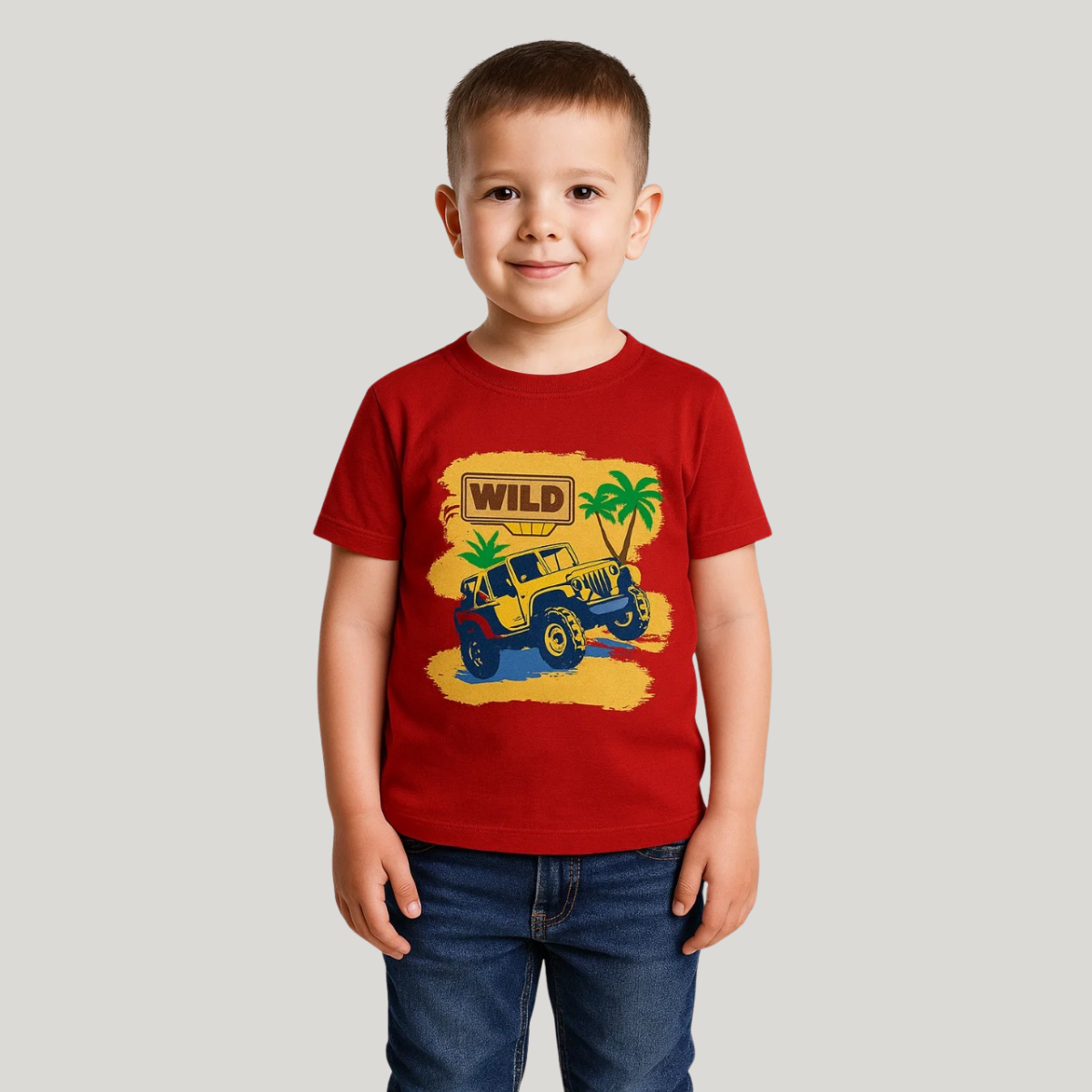 GRAPHIC TSHIRT WILD PRINT A-1591 - Unique Graphic T-Shirt Wild Print Design