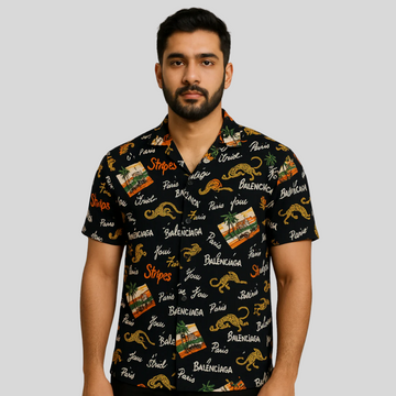 Men's Casual Printed Shirt A-1329 - Stylish and Comfortable