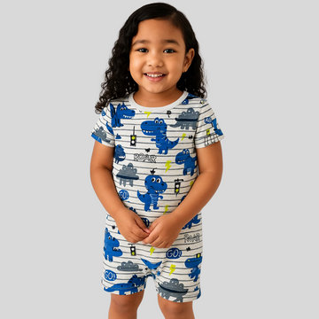 Jersey Printed Cotton Romper A-315