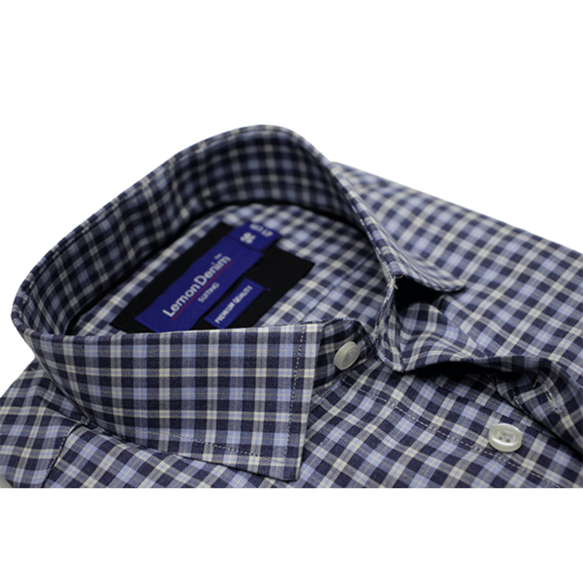 Executive Dress Shirt for Men - Stylish Business & Formal Attire for Professional Elegance - LEMON DENIM