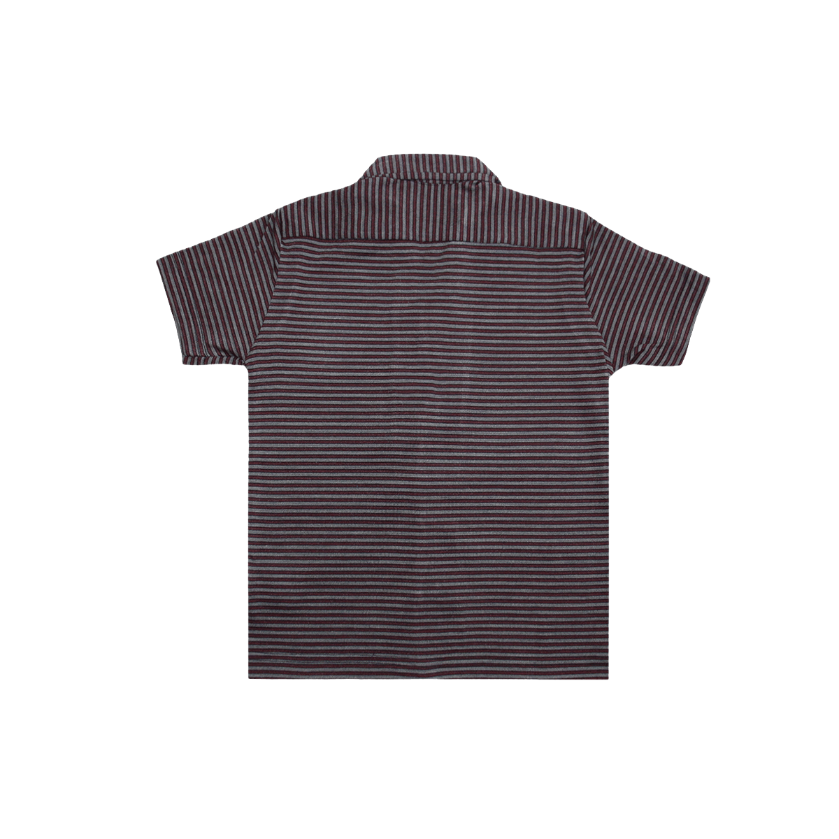 Boys Striped Cuban Collar Dry-Fit Shirt A-1934 - LEMON DENIM