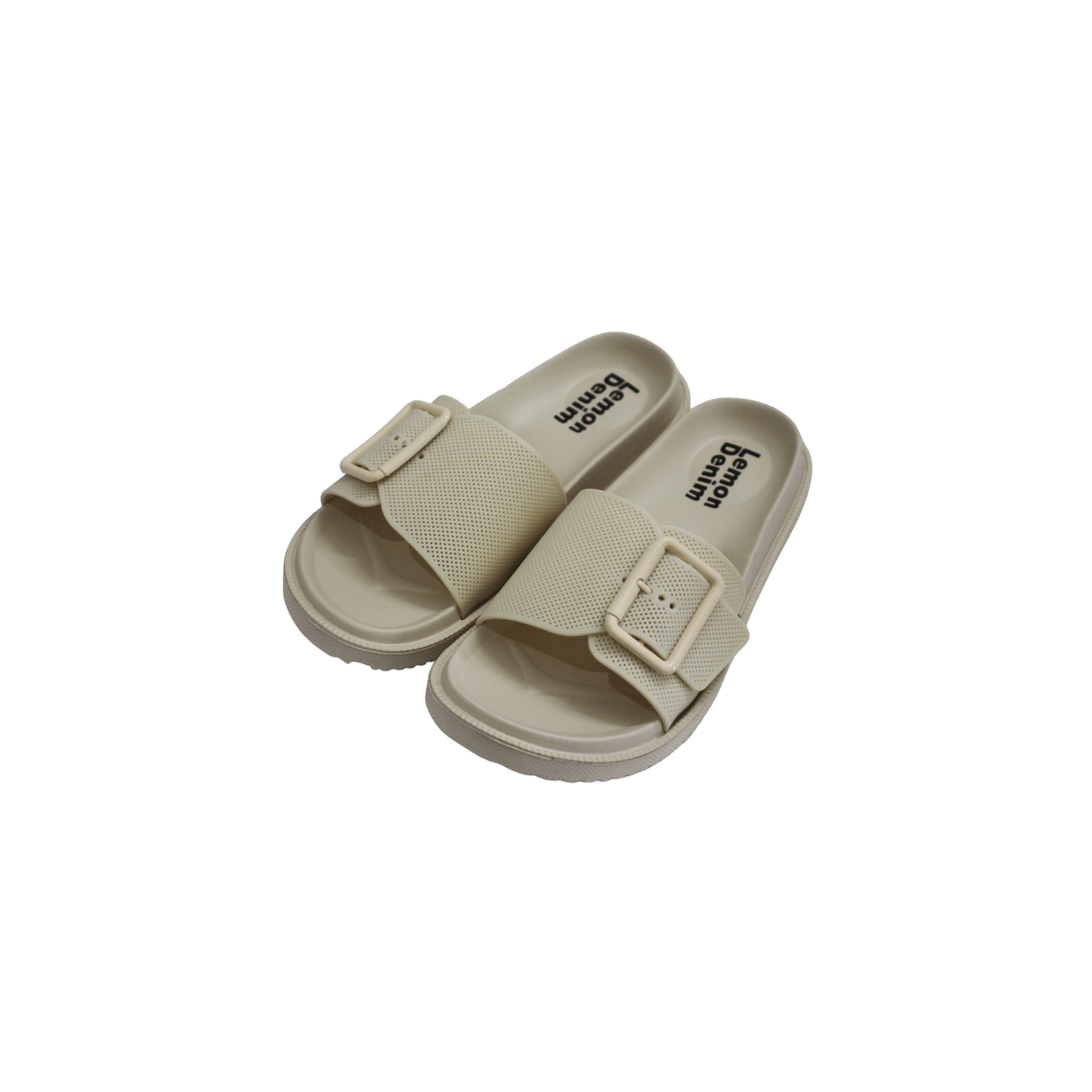 Fone Colour Belt Slipper - Trendy and Comfortable Footwear A-2433 - LEMON DENIM