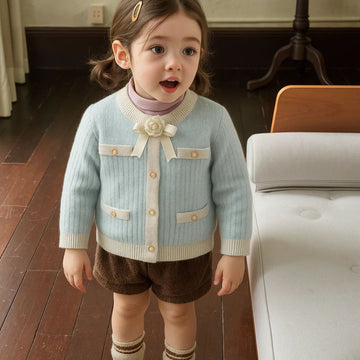 Girl Round Neck Sweater (A-3705)