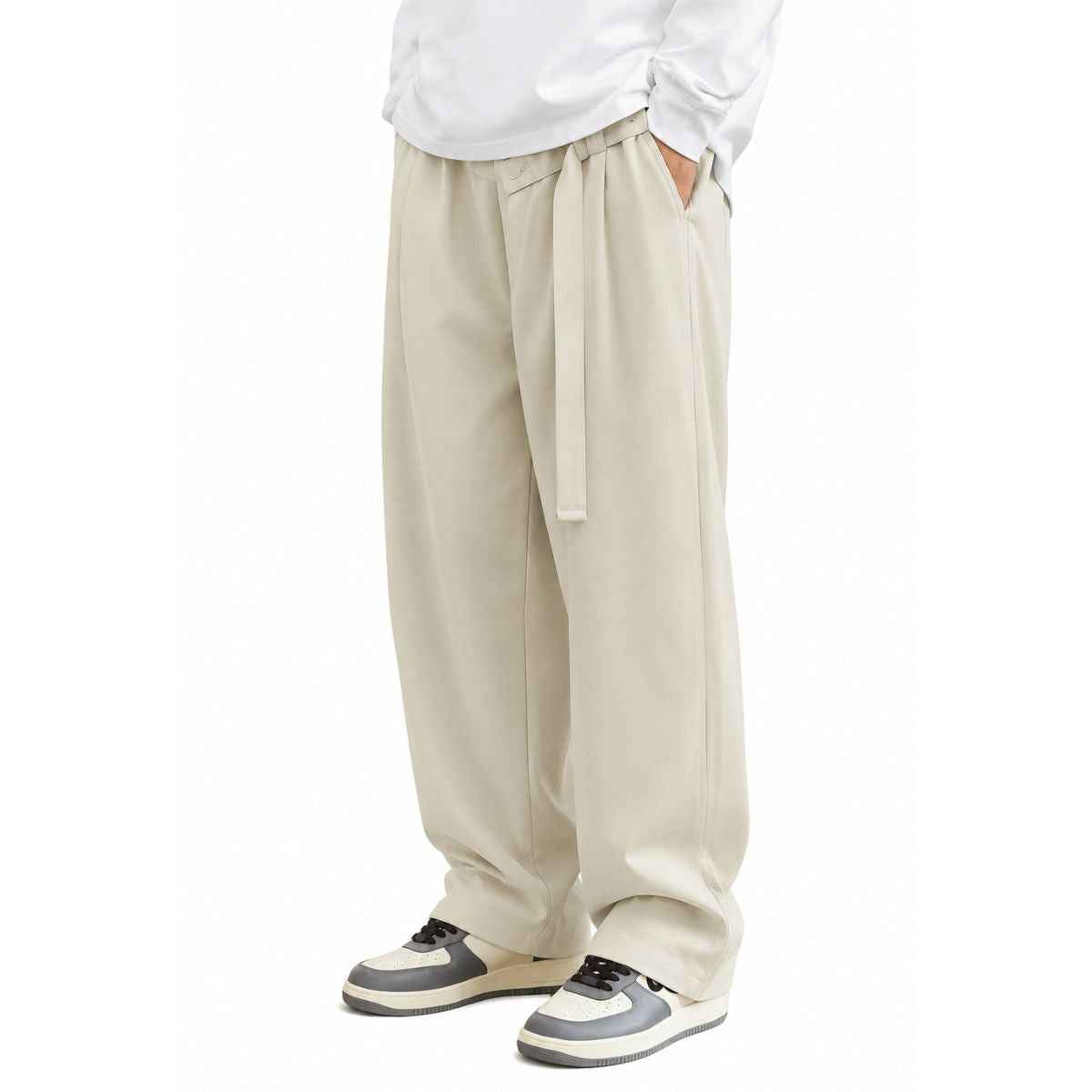 Off-White Long Length Gurkha Pant (A-4681)