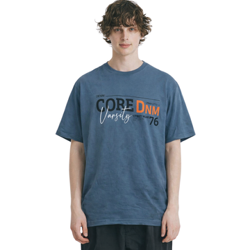 Blue Printed Mens T-Shirt (A-1365)