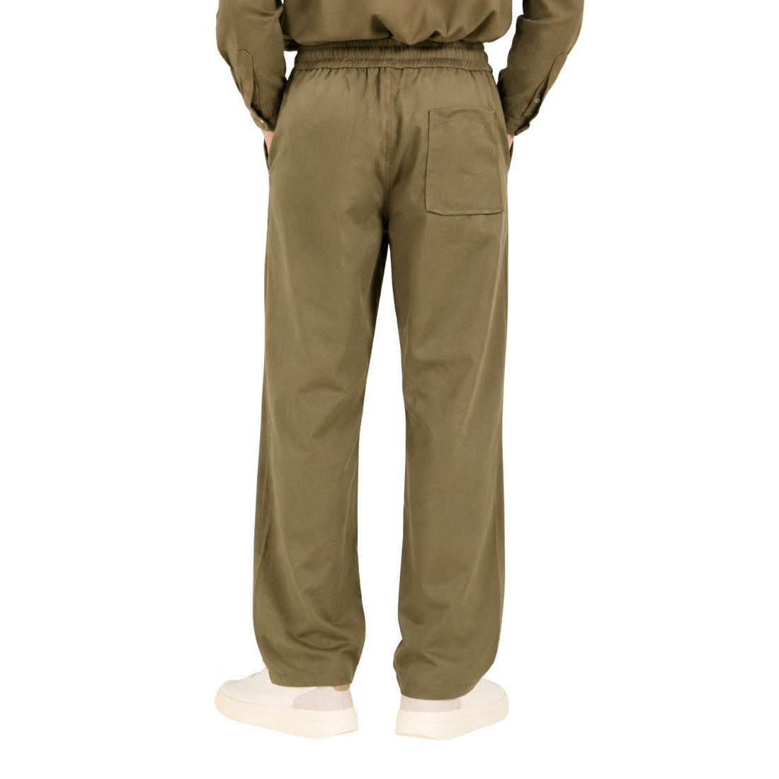 Olive Green Color 2 Center Line Dry Fit Trousers (A-4806)