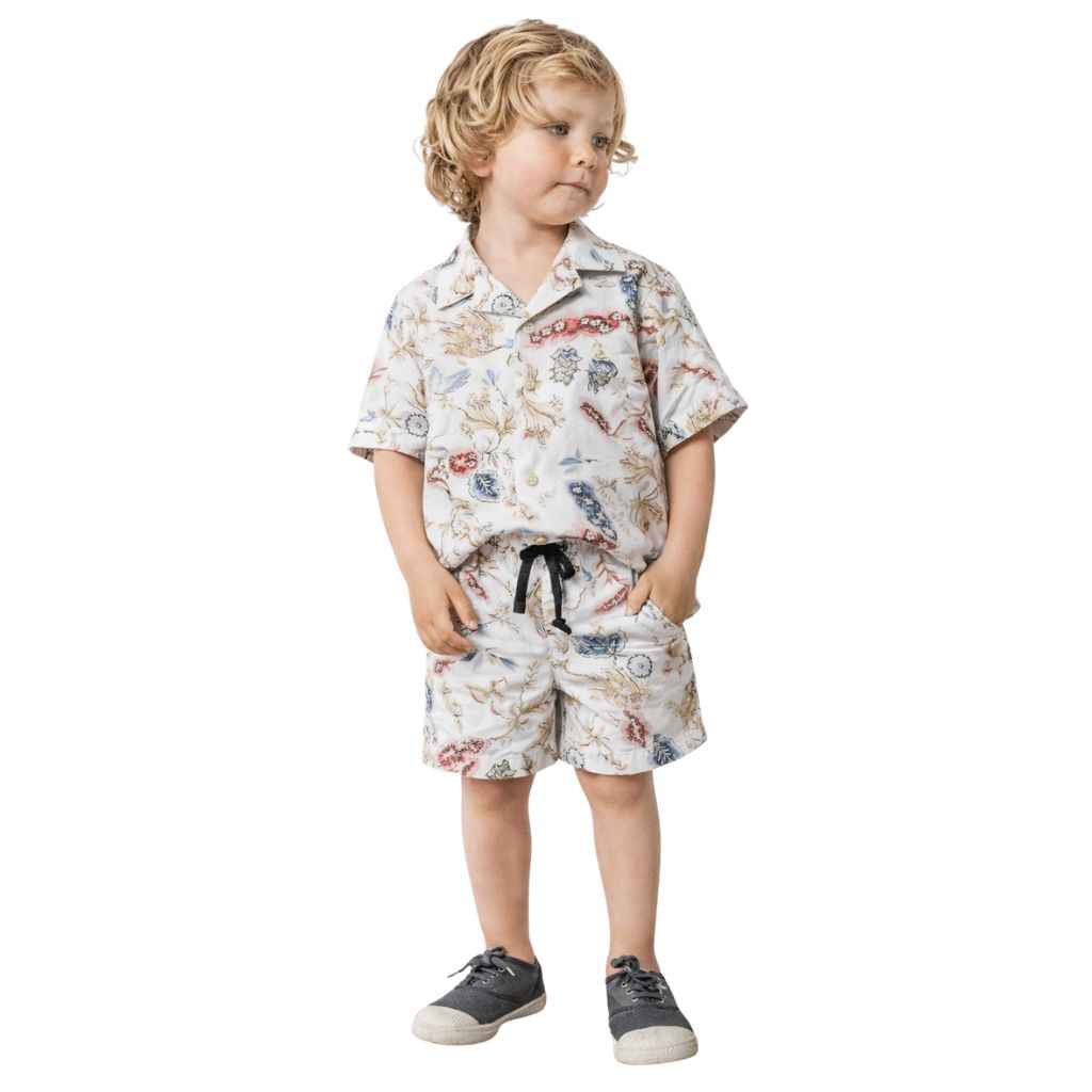 Boys Lilan Half Sleeve Printed Track Suit (A-3538, A-3536)