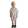Boys Lilan Half Sleeve Printed Track Suit (A-3538, A-3536)