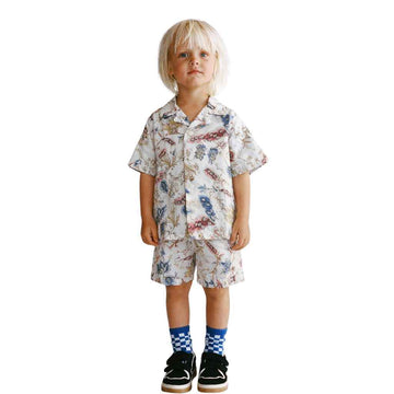 Boys Lilan Half Sleeve Printed Track Suit (A-3538, A-3536)