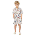 Boys Lilan Half Sleeve Printed Track Suit (A-3538, A-3536)
